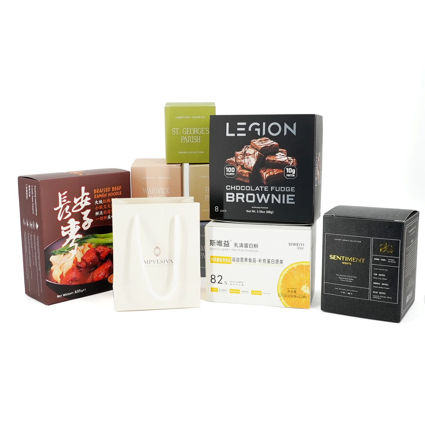 Multicolored Cosmetic paper Box with a Vibrant Collection of Beauty Essentials for chocolate packaging