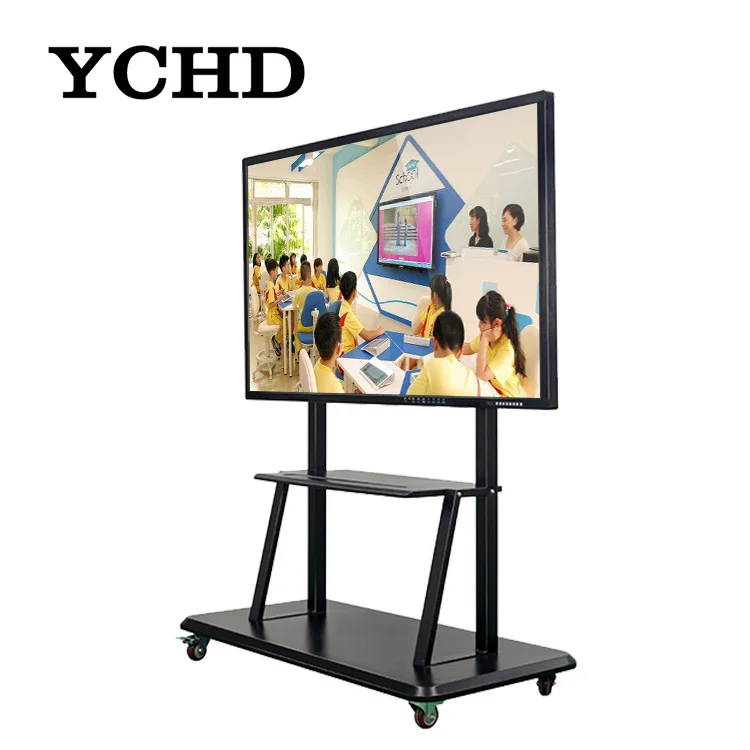 interactive flat panels 75 inch touch screen smart whiteboard for office meeting room classroom