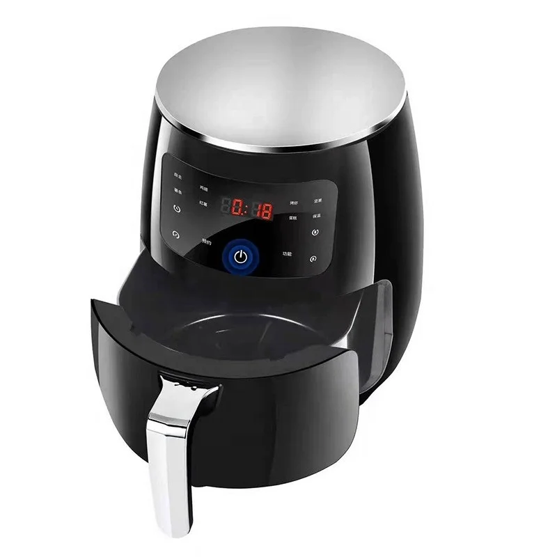 Air Fryers China Factory Oil Free 4.5L Plastic Electric Nonstick Pot Air Fryer for Home