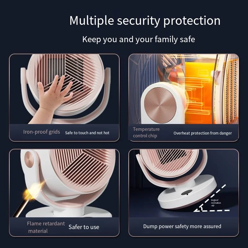 1200W PTC Wall-Mounted Portable Heater with Remote Control Quick Heating Fan Garden Living Room Bathroom Bedroom Installation