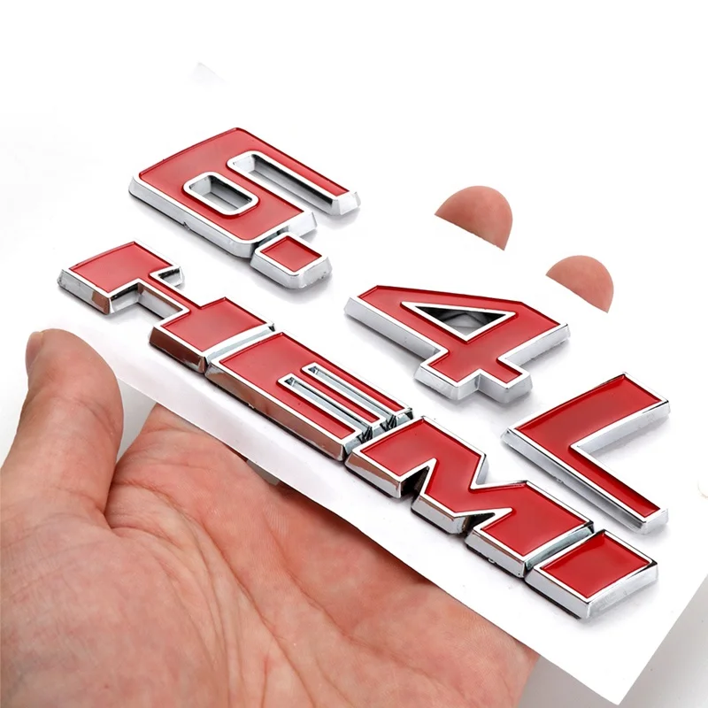 Wholesale car sticker 3DABS 392 HEMI 6.4L HEMI badge logo for Dodge side mudguard car sticker
