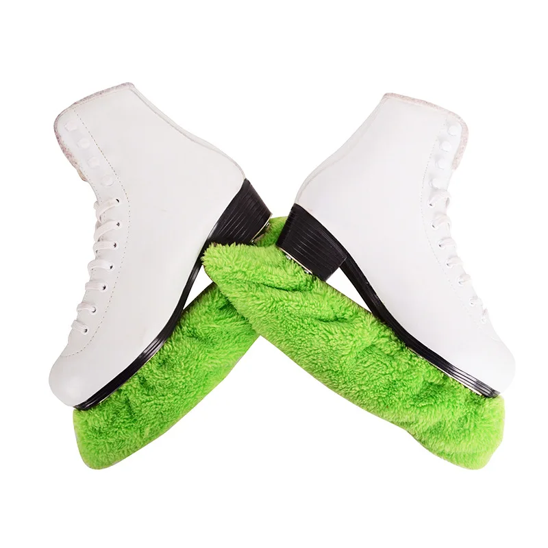 Wholesale high elastic velvet towel inner fabric ice skates stainless blade wear shoes covered