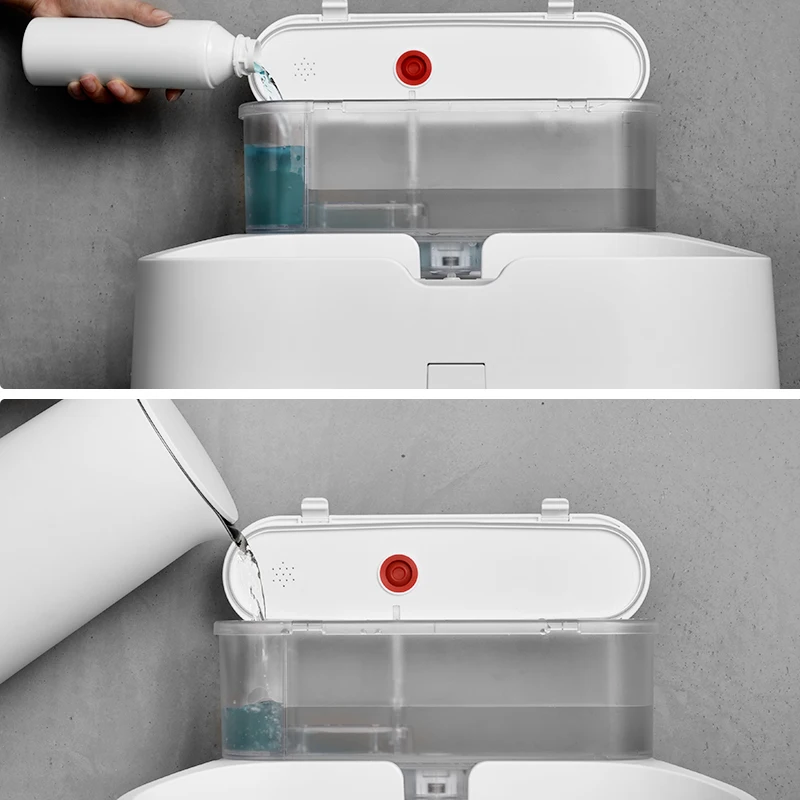 BOOMJOY microfibre Self wash Cleaning Head Replaceable Spin wet Mop Multifunction cordless Electric water Spray Mop