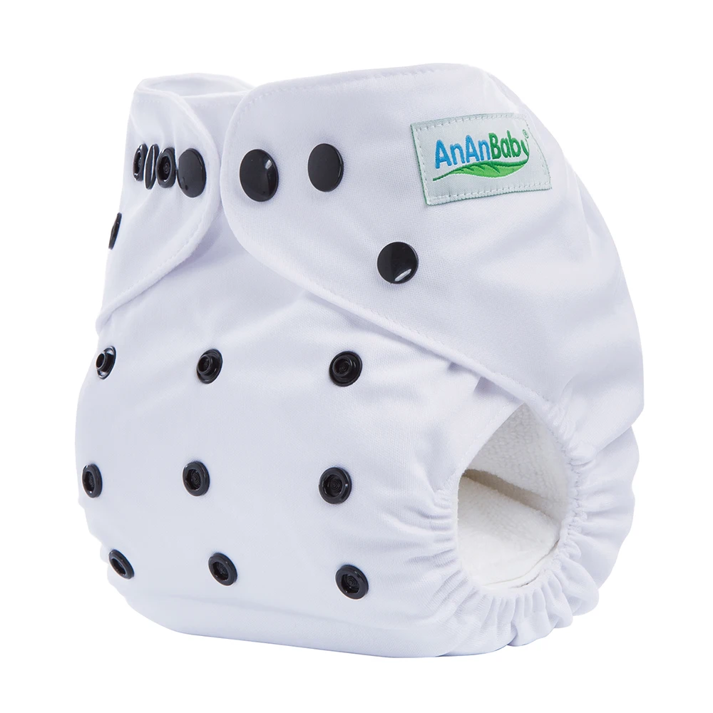 2023 AnAnBaby Ecological  Environmental Leak Proof  Plain Color  Baby Diapers