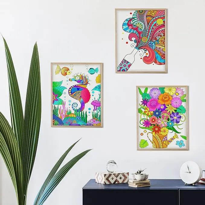 Custom Coloring Book Product Cheapest Adult Art Fuzzy Posters To Color