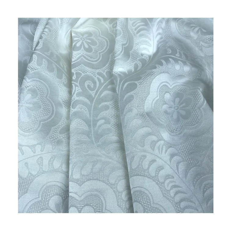 Mulberry silk satin jacquard garment fabric 20mm  Silk Cotton Jacquard Fabric silk Mixed Brocade  Jacquard Fabric