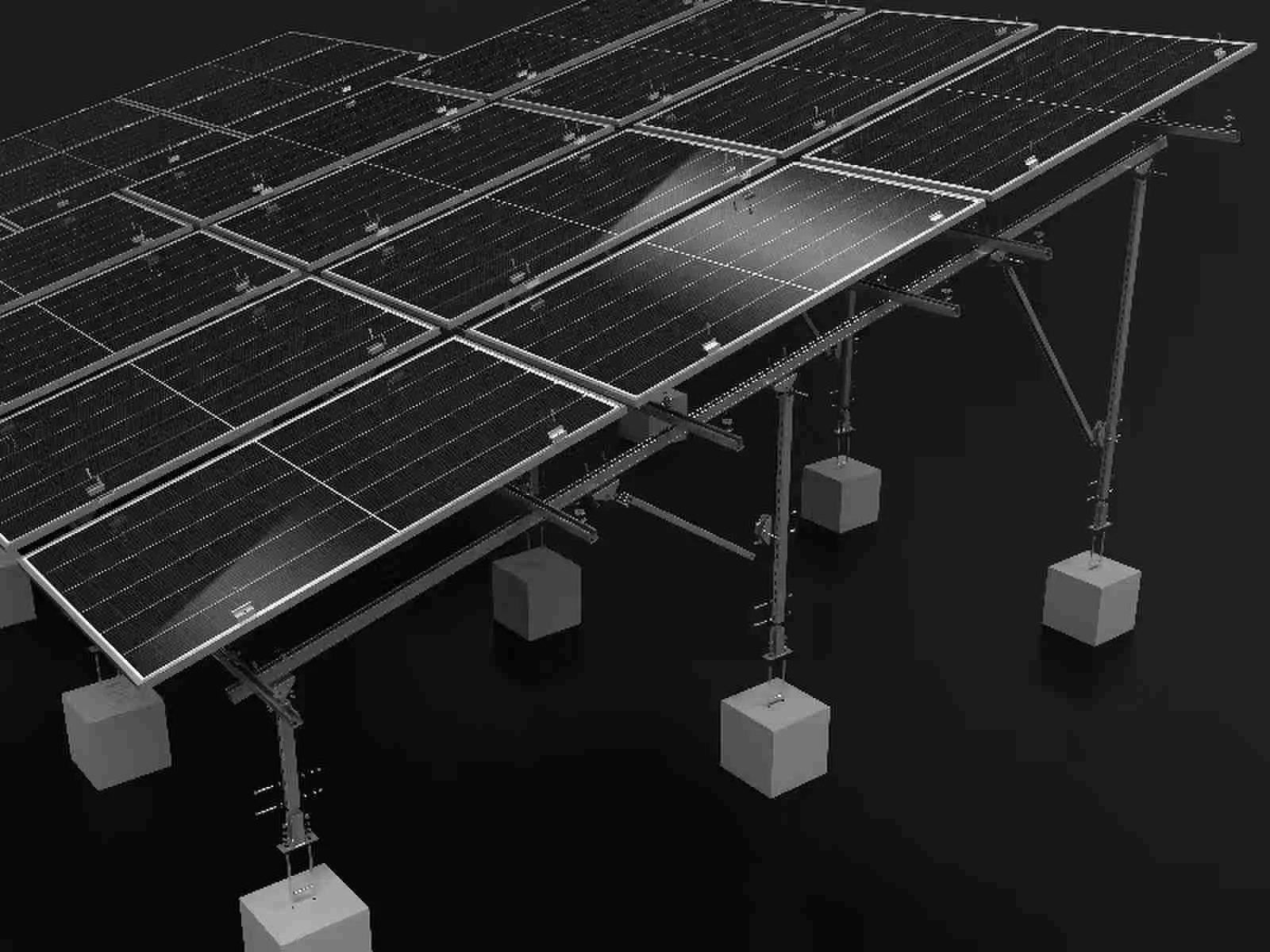 Yonz New design solar racking system tile roof mounting bracket PV roof structure system