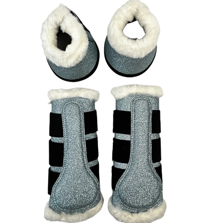 Wholesale Custom Logo Equine Boots Equestrian Products Horse Bell Boots Equipment For Horse Race