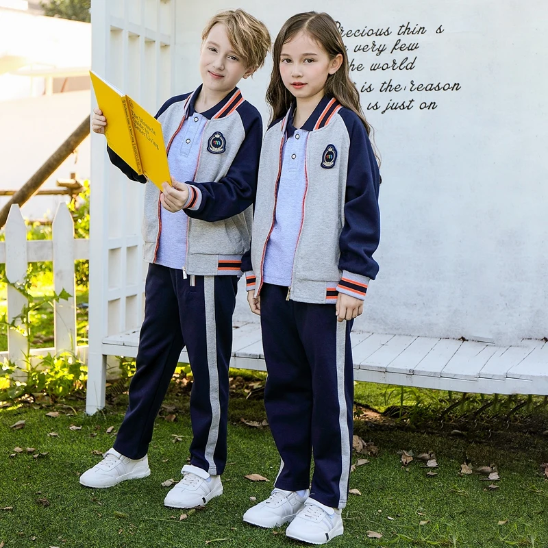 Hot Simple Dark Blue Students Chinese High School Shirts Students Uniform