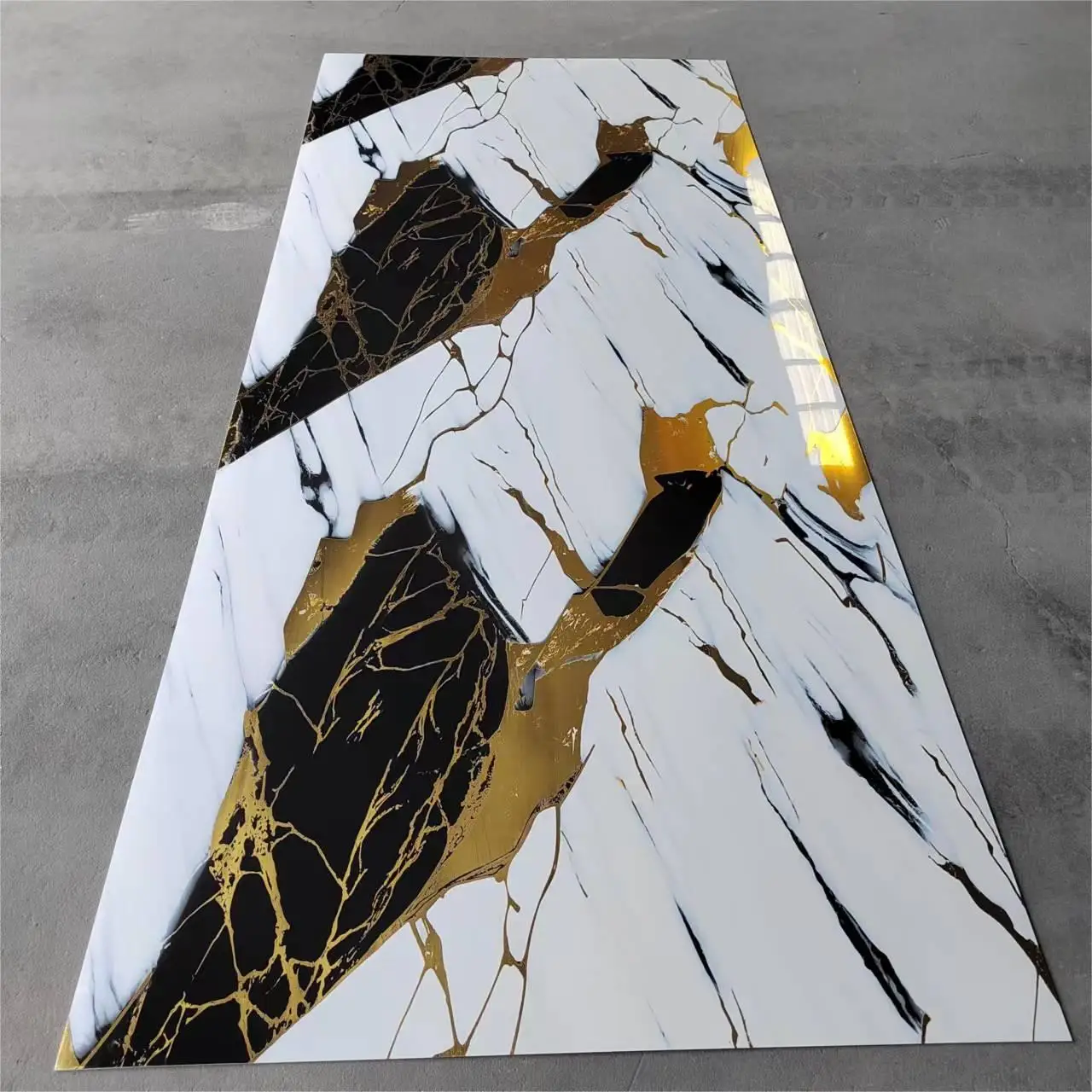Highlight 3mm Plastic PVC Wall Panel UV Marble Wall Panel waterproof Marble Sheet For Wall Panel Decoration