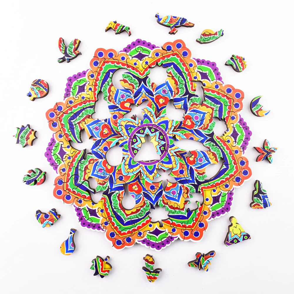 A4 Size Hot Sale New Mermaid Design Unique Shaped Wooden Animal Jigsaw Puzzle for Kids Girls