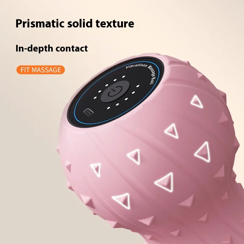 LUYAO Portable Electric  Peanut Massage Ball Vibrating Massage Ball for Pain Relive Foot Muscle Massager