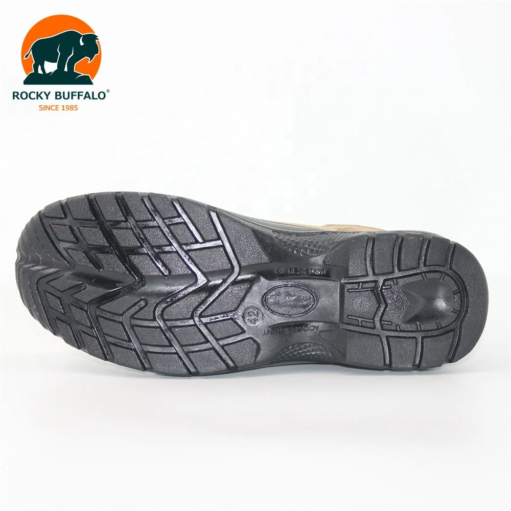 Rocky Buffalo Chile Style Nubuck+ Pig Leather Composite Toe Boots Woodland Shoes Wing Safety Shoes Working