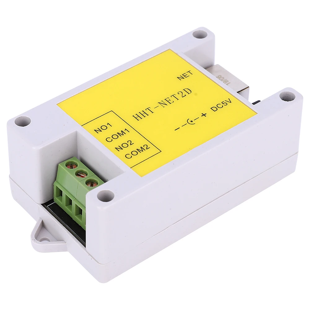  HHT-NET2D 2 канала DC5V Промышленный Ethernet IP сетевой релейный модуль пульт дистанционного управления устройство для RS485
