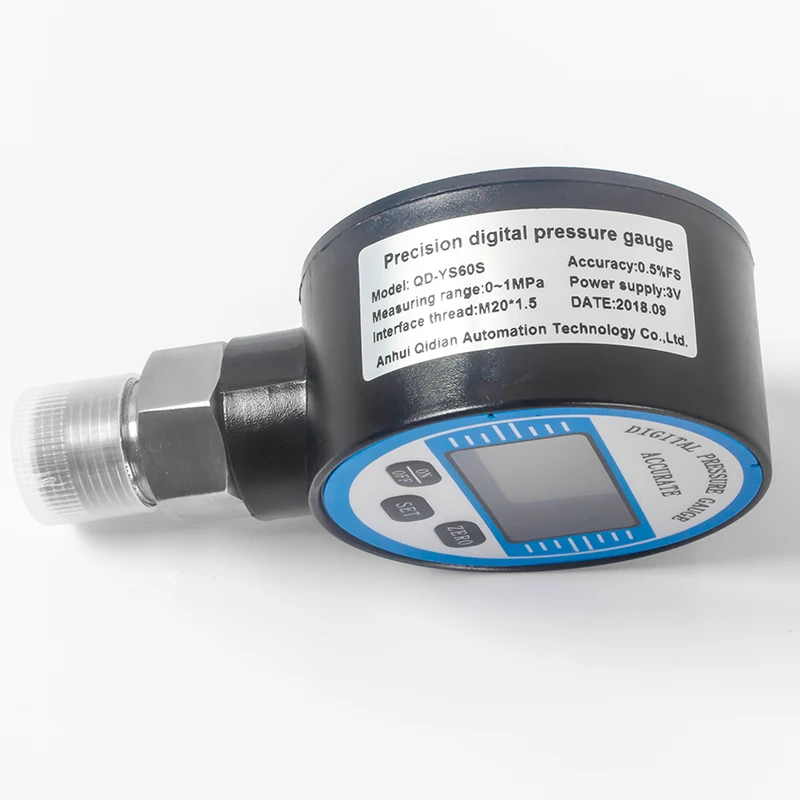 High stability digital display gas test electric contact temperature pressure gauge