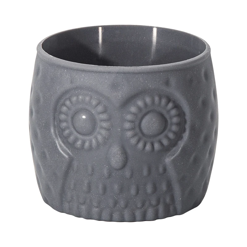 YICAI Creative Plastic Flower Pot Small Size Table Decoration Ornament Antique Owl Succulent Pot