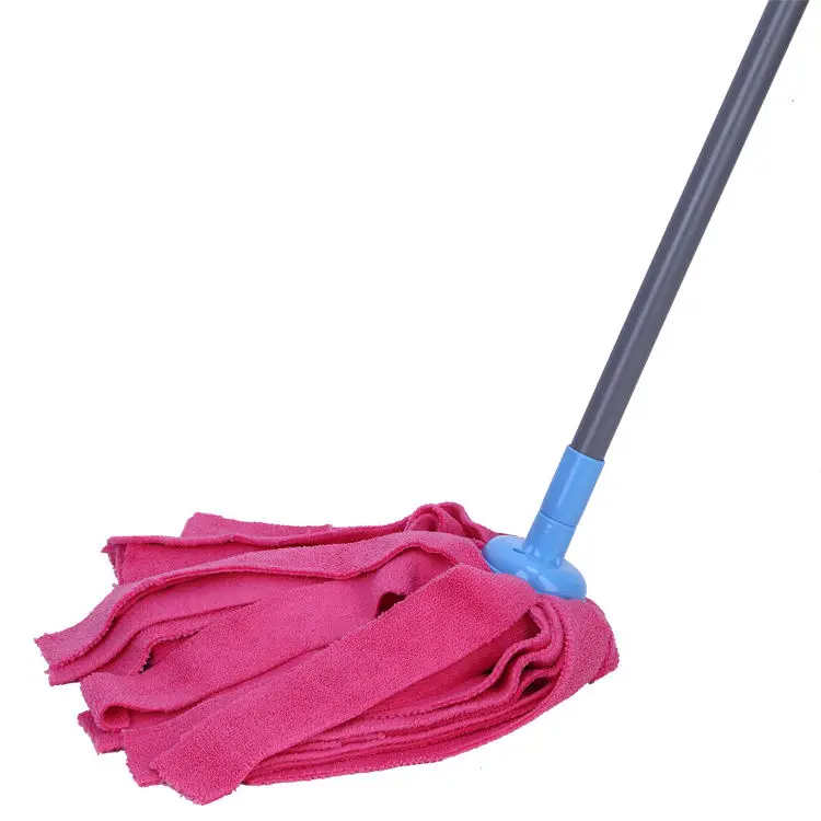 Multi-Function Eco-Friendly and Durable Microfiber Mop Washable Wet Cloth for Floor Cleaning with Aluminum Pole Plastic Basket