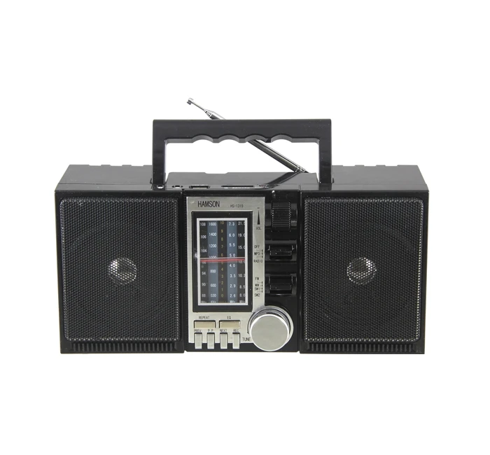 
Retro FM/AM portable radio with recording function 