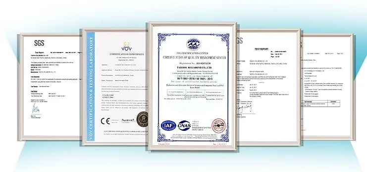 sandwich panel material for exterior and interior decoration ACP ACM Aluminium composite panel