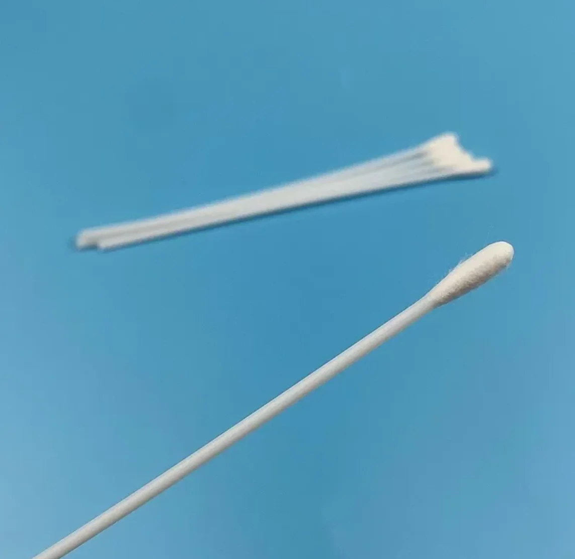 Biodegradable 4.5mm Double Round Heads Industrial Cleaning Qtips Cotton Bud Swab for Cleanroom