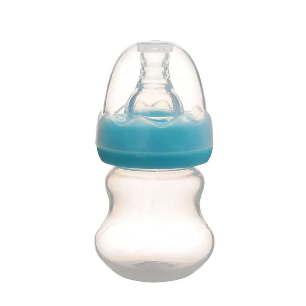 High Quality 2oz BPA Free Cute Plastic Newborn Disposable Baby Feeding Bottle With Silicone Nipple