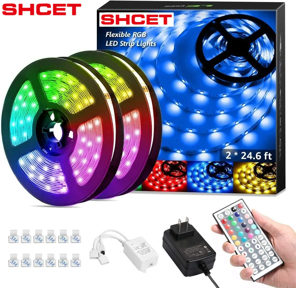 CET-2835 5 м 10 Светодиодные полосы света с наибольшем световым потоком 12В светодиодные фары 2835 SMD портативный