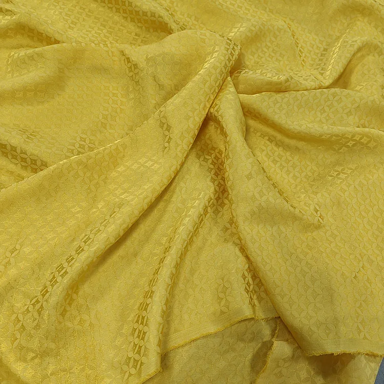 High-end Customization 100% Silk Jacquard Dyed Fabric Sambo Satin