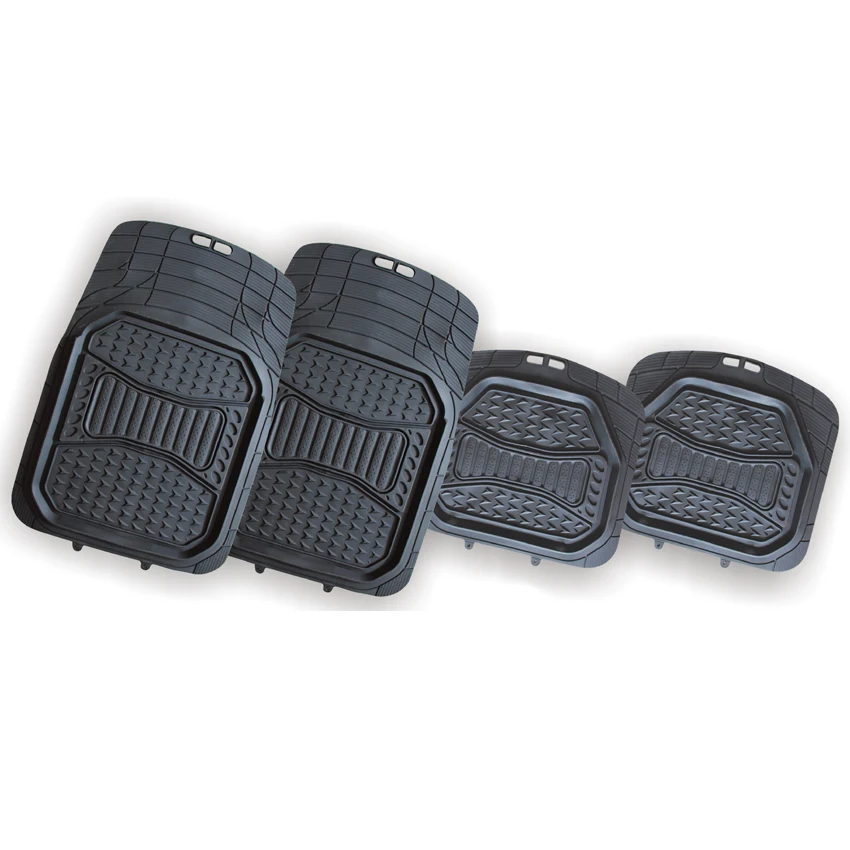 4 Piece Carbo Color Aluminium PVC Car Floor Mat