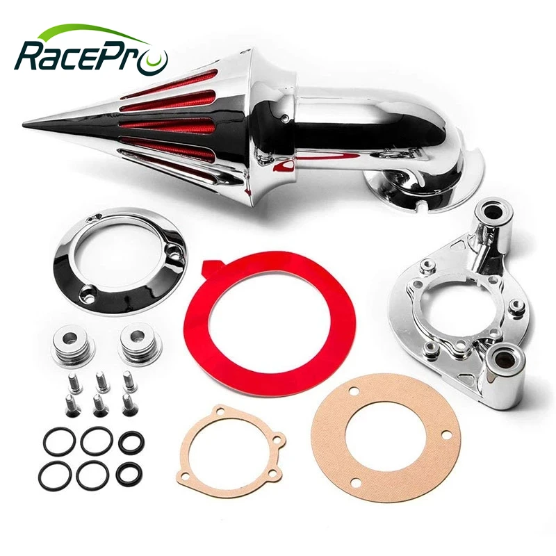 Аксессуары для мотоциклов RACEPRO запчасти конусный воздухоочиститель с шипами комплект впускных фильтров моделей Harley Davidson XL sportster