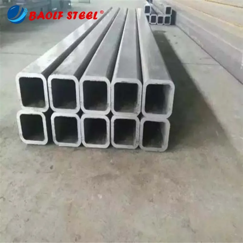 Q235 Seamless Welded Black Annealed Hollow Section Weight of Ms Light Square Large Diameter Rectangular Steel Pipe