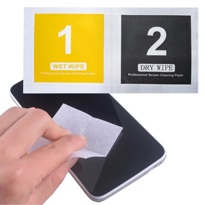 Clean Lcd Phone Electronics And Cleaning Screen Protector Dry Wet Wipes