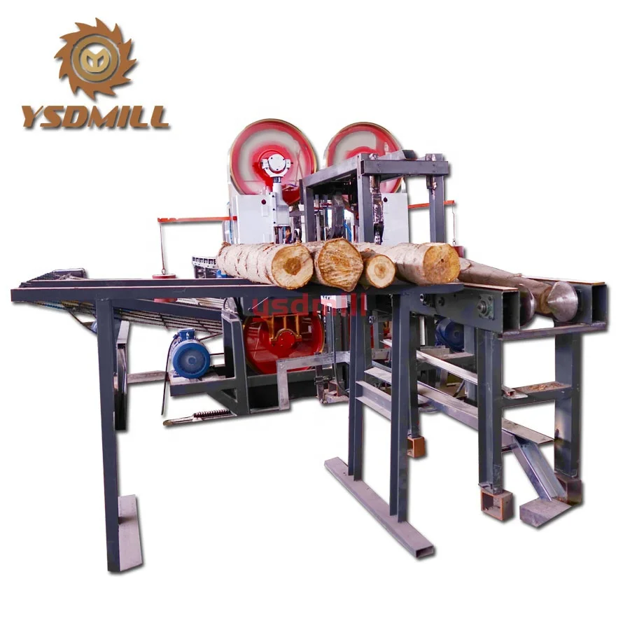 Twin Vertical Band Saw Automatic Double Head Blade Twin Sawmill