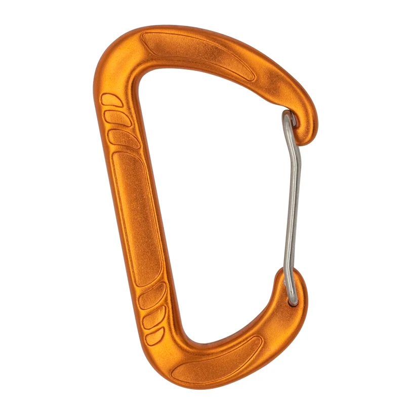 JENSAN Custom Aviation Aluminum 12KN Straight Gate A7075 Keychain Carabiner Clip For Outdoor Backpacks