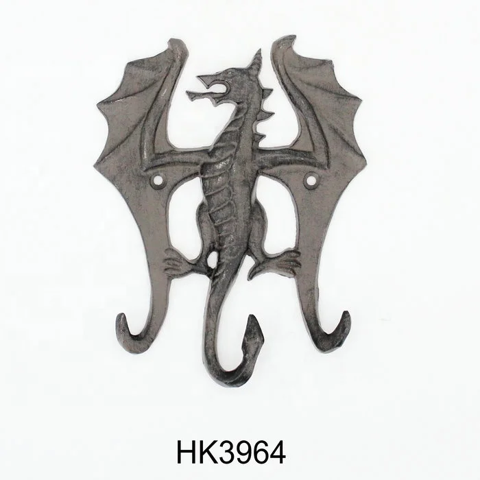 rustic cast iron wall mounted hanger hooks vintage metal heavy duty mushroom coat hooks for hanging coat hat key bag