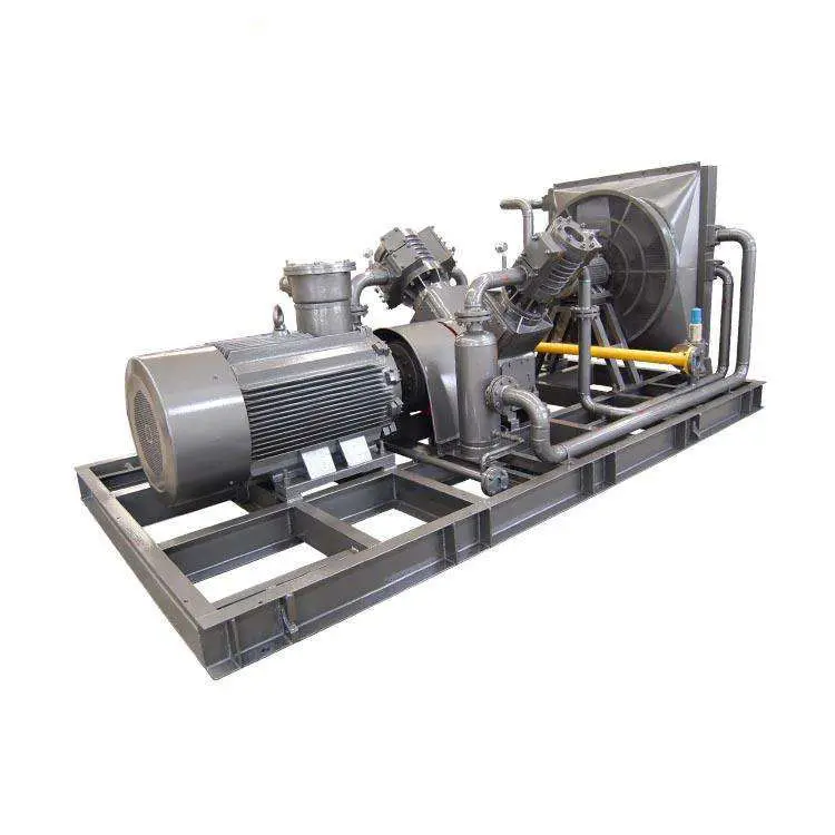 CE Certification Reciprocating Piston CNG Compressor Natural Gas Booster Compressor for Natural Gas Filling Station