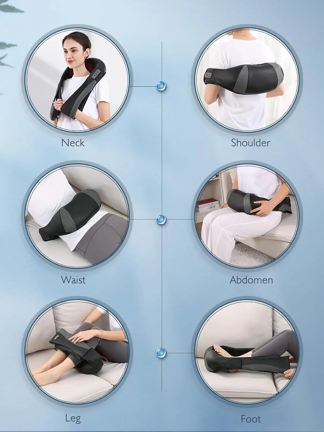Hot Selling Shoulder Massager High Quality Shoulder Pain Neck Massage Pillow Deep Tissue Muscle Pain Relief for Home,Office,Car