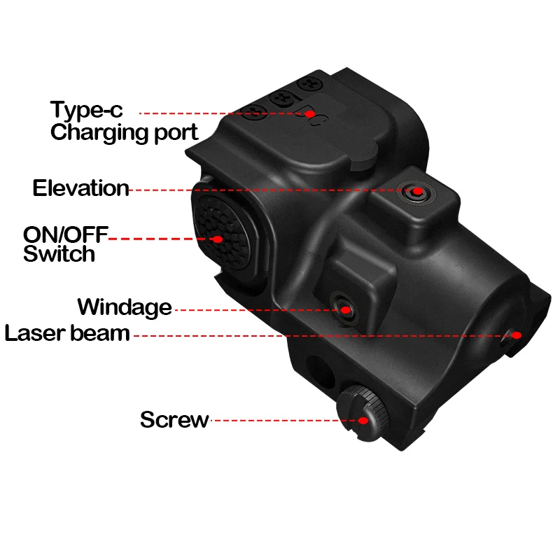 mini Green red IR laser sight Fit for standard