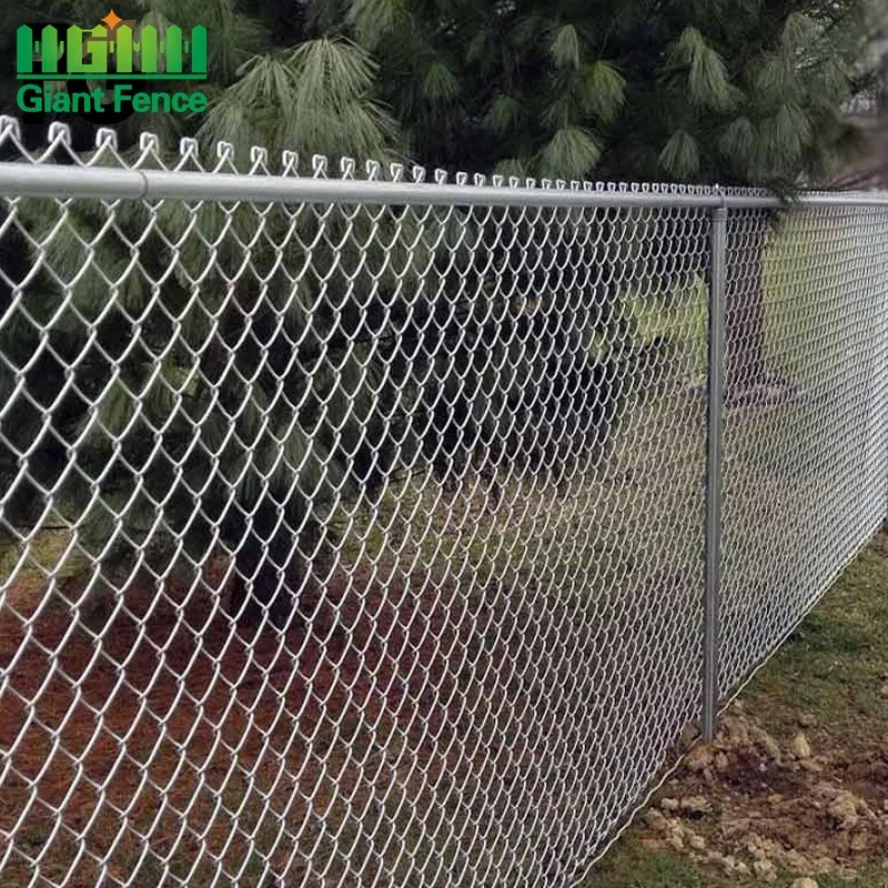 Security Barrier Your Yard Black or Galvanized Coated Chain Link Fence