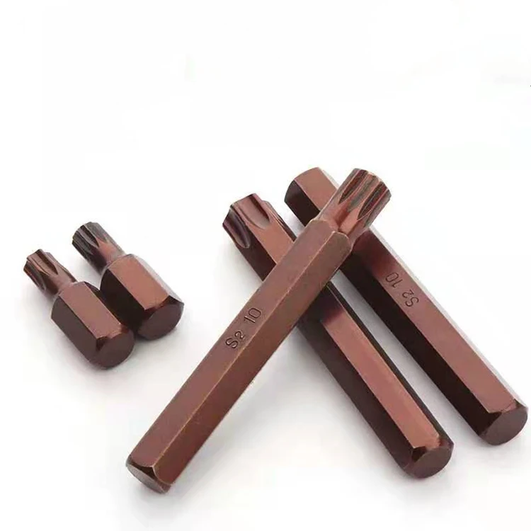 
Factory Wholesale 40Pcs Professional Cooper Plated S2 Impact SocKet Bit Set 