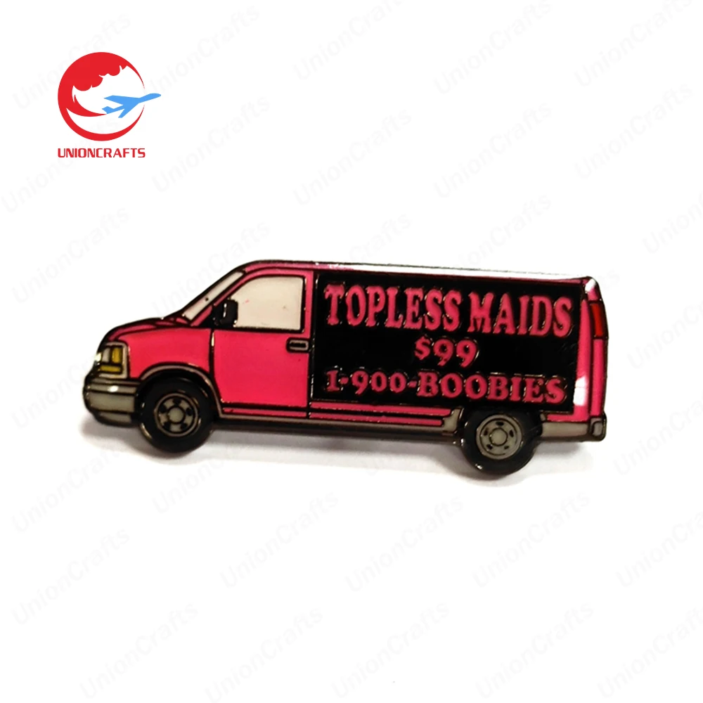 Wholesale free design custom metal soft enamel car and truck hat pins