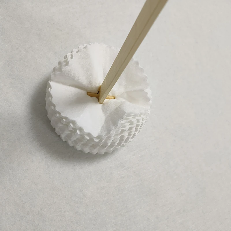 Esun 100% Degradable Disposable Toilet Brush Single Use Non-woven Fabrics Toilet Cleaning Brush