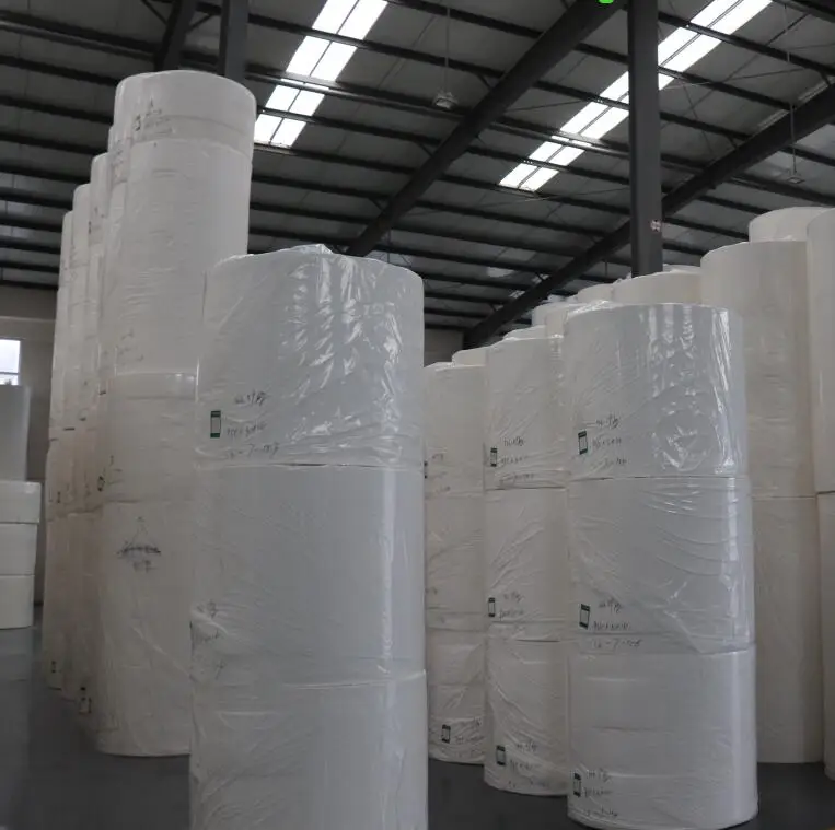 Bamboo pulp jumbo mother roll tissue Raw Material bamboo toilet paper Paper Mother Roll for making toilet paper