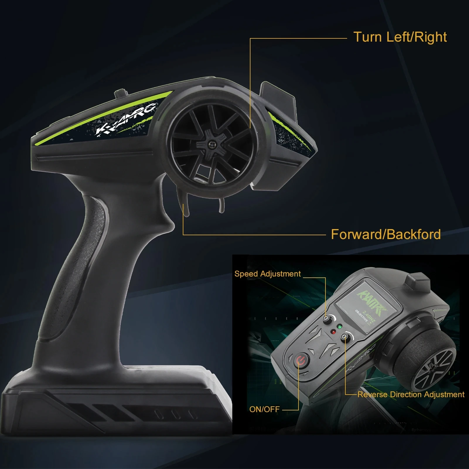 KY-2819A 2819A 1/18 High Speed Truck 4WD 35KM/H Supersonic Monster Truck Off-Road Vehicle RC Cars Toys