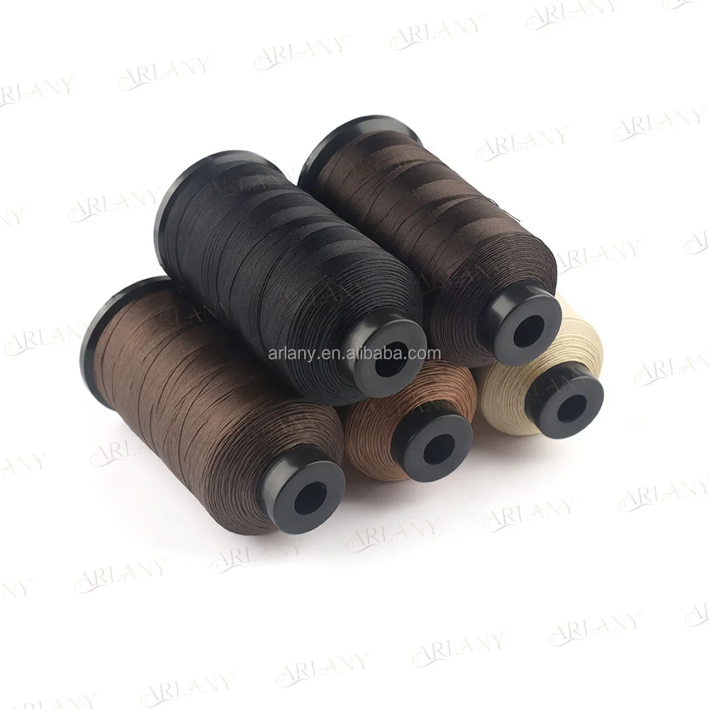 ARLANY Hair Extension Thread Nylon Bonded Thread Nylon Sewing Thread For Sew-in Weft Hair Extensions Installs