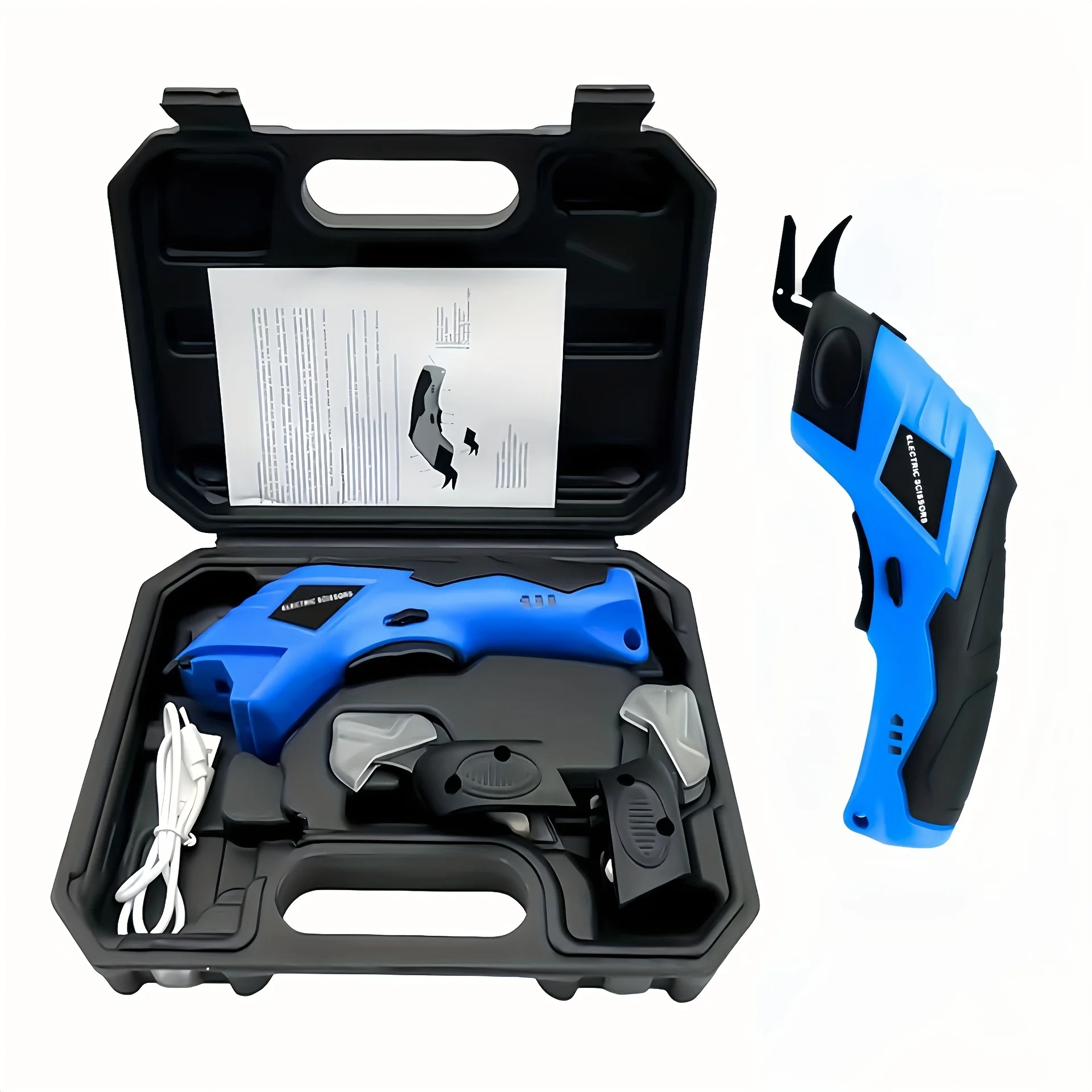 Industrial DIY Electric Precision Scissors Stainless Steel Handheld Power Tool Sewing Fabric Cutting Clothing Cardboard Carpet
