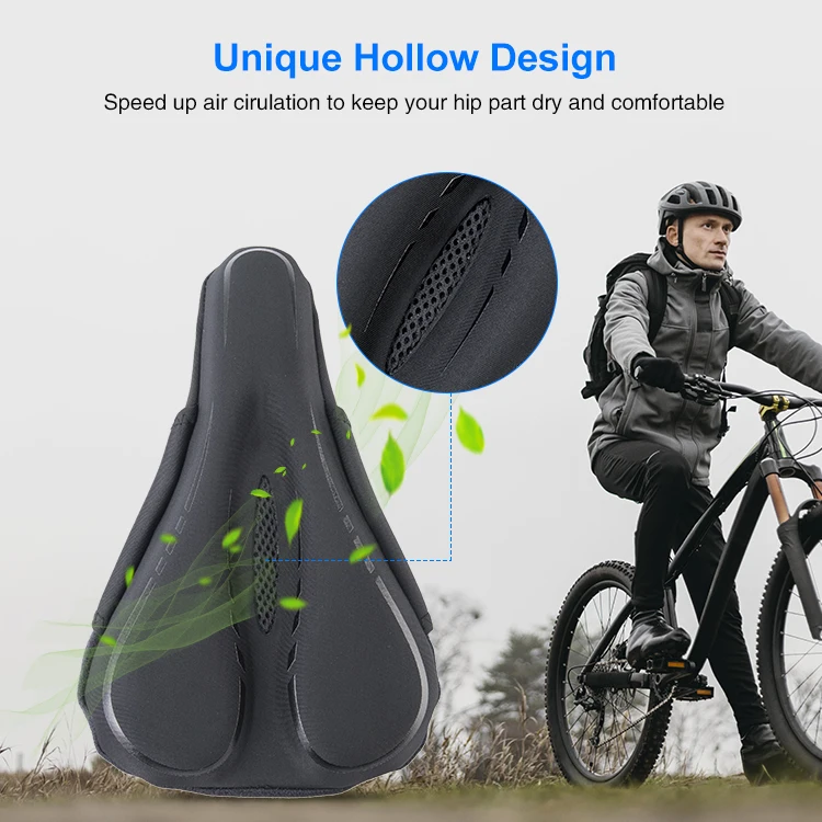 Hot Selling Cycling Water-proof Soft PU Foaming Padding Bicycle Seat Saddle Cover
