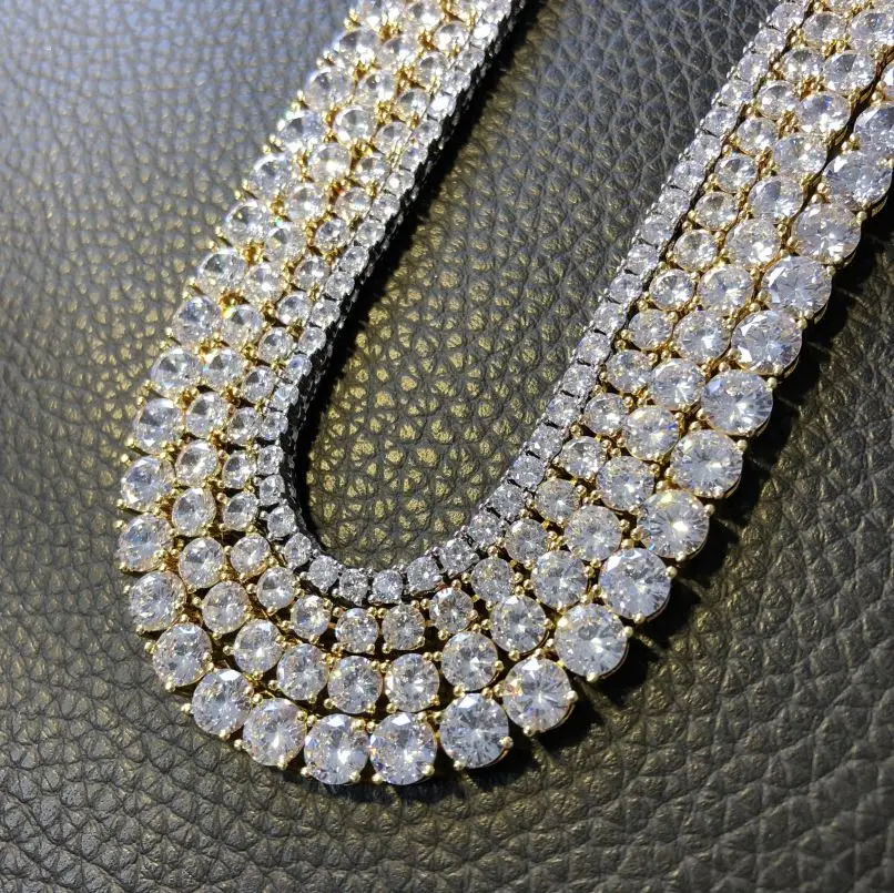 925 Pure Silver or Brass Factory Customized 3-6mm CZ Tennis Chain