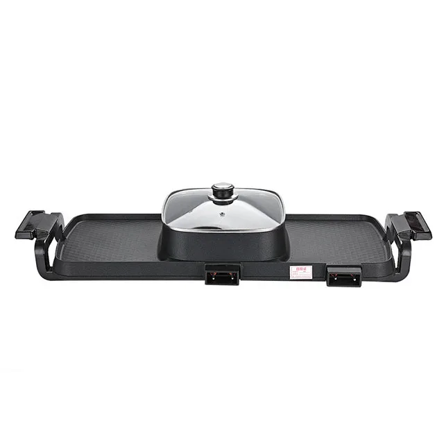 ALIKER electric grill 220V smoke-free and non-stick coating electric barbecue BBQ grill pan