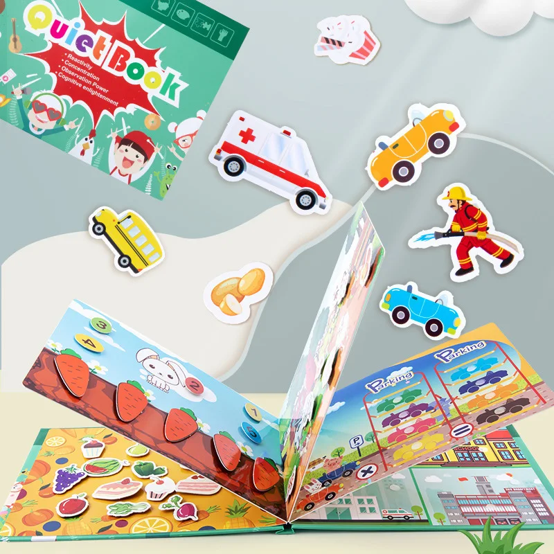 Sticker Book Custom For Kids, Hardcover Baby Memory Sticker Busy Children Sticker Activity Books