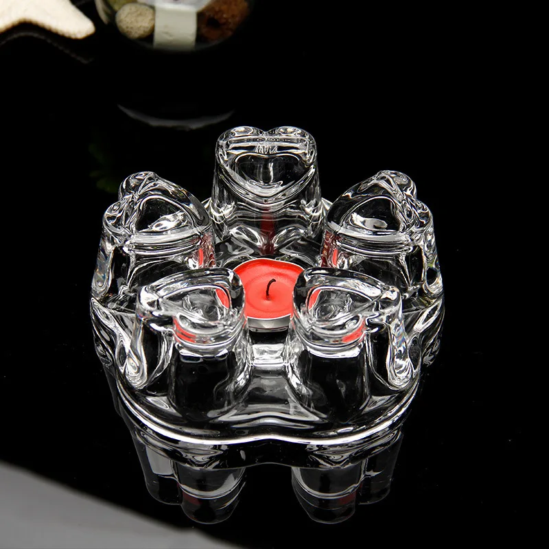 High borosilicate glass teapot Heat resistant thickened glass tea set warmer teapot base glass stand